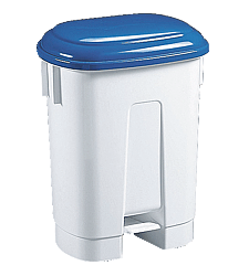 Abfallbehälter Kunststoff Sirius 60 l. - blauer Deckel