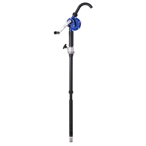 Handkurbelpumpe mit Auslaufkrümmer