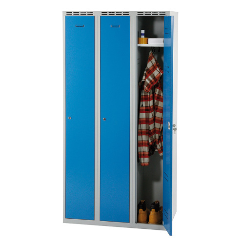 Kleiderschrank B 900 mm - grau/blau