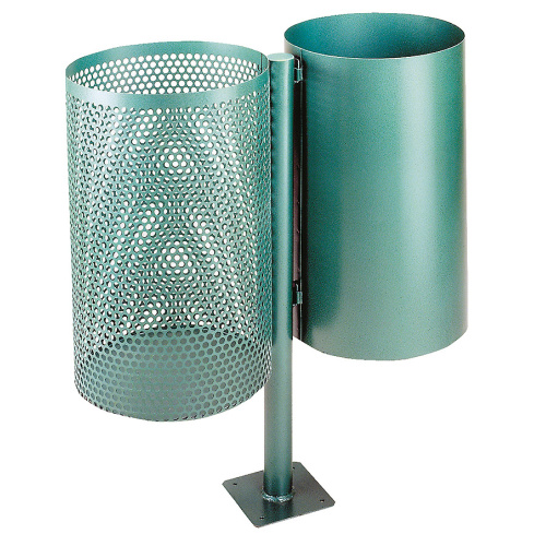 Abfallbehälter doppelt - grün 2x30 l.