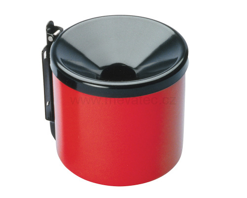 Wandaschenbecher Durchmesser 150mm, rot/schwarz