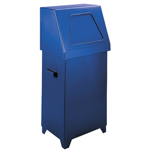 Abfallbehälter mit Klappe - blau 70 l..
