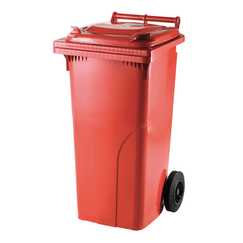 Kunststoffbehälter Mülltonne 120 l. - rot