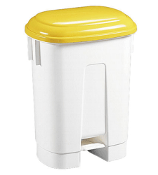 Abfallbehälter Kunststoff Sirius 60 l. - gelber Deckel