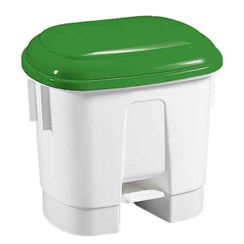 Abfallbehälter Kunststoff Sirius 30 l. - grüner Deckel