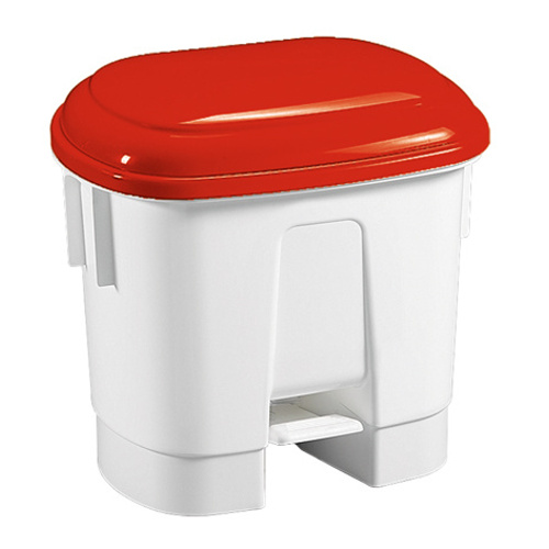 Abfallbehälter Kunststoff Sirius 30 l. - roter Deckel