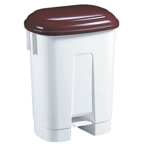 Abfallbehälter Kunststoff Sirius 60 l. - brauner Deckel