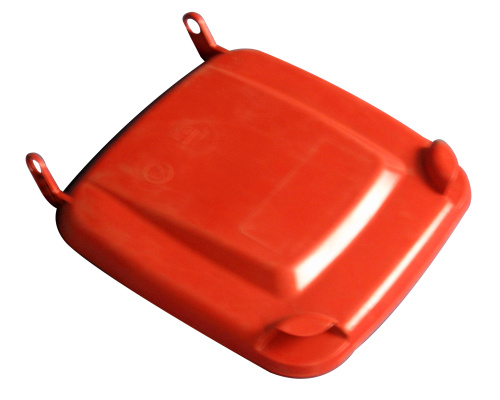 Deckel für Kunststoffmülltonne 120 lt. - Kunststoffbehälter - rot
