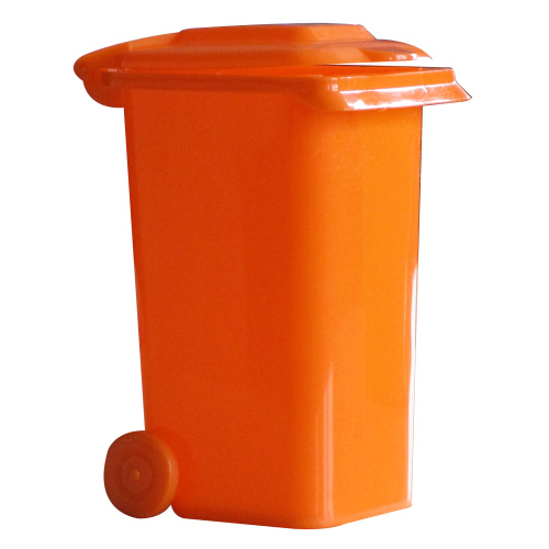Mini-Werbetonne Kunststoff orange