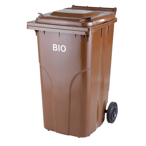 Kunststoffbehälter Mülltonne 240 l. - Bio mit Rost
