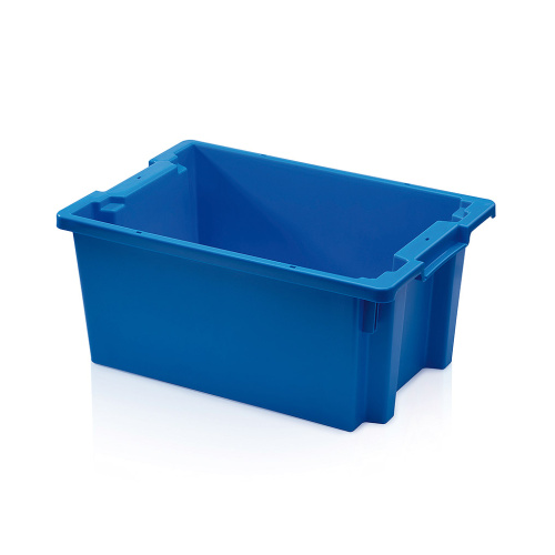 Stapelbare Kiste - 600 x 400 x 270 mm - blau