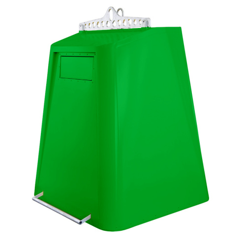 Stahlcontainer mit Bodenentleerung 2 cbm - Farbglas