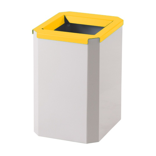 Abfallbehälter niedrig gelb