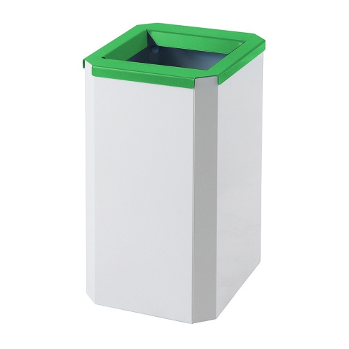 Abfallbehälter hoch grün