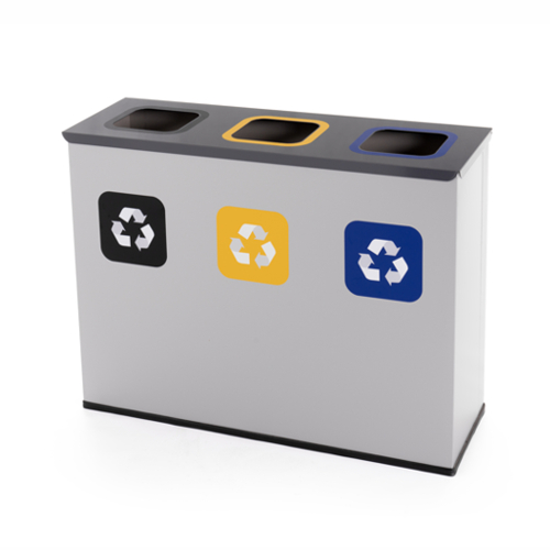 Abfallbehälter für sortierten Abfall EKO - 3x 60 l