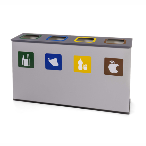Abfallbehälter für sortierten Abfall EKO - 4x 60 l